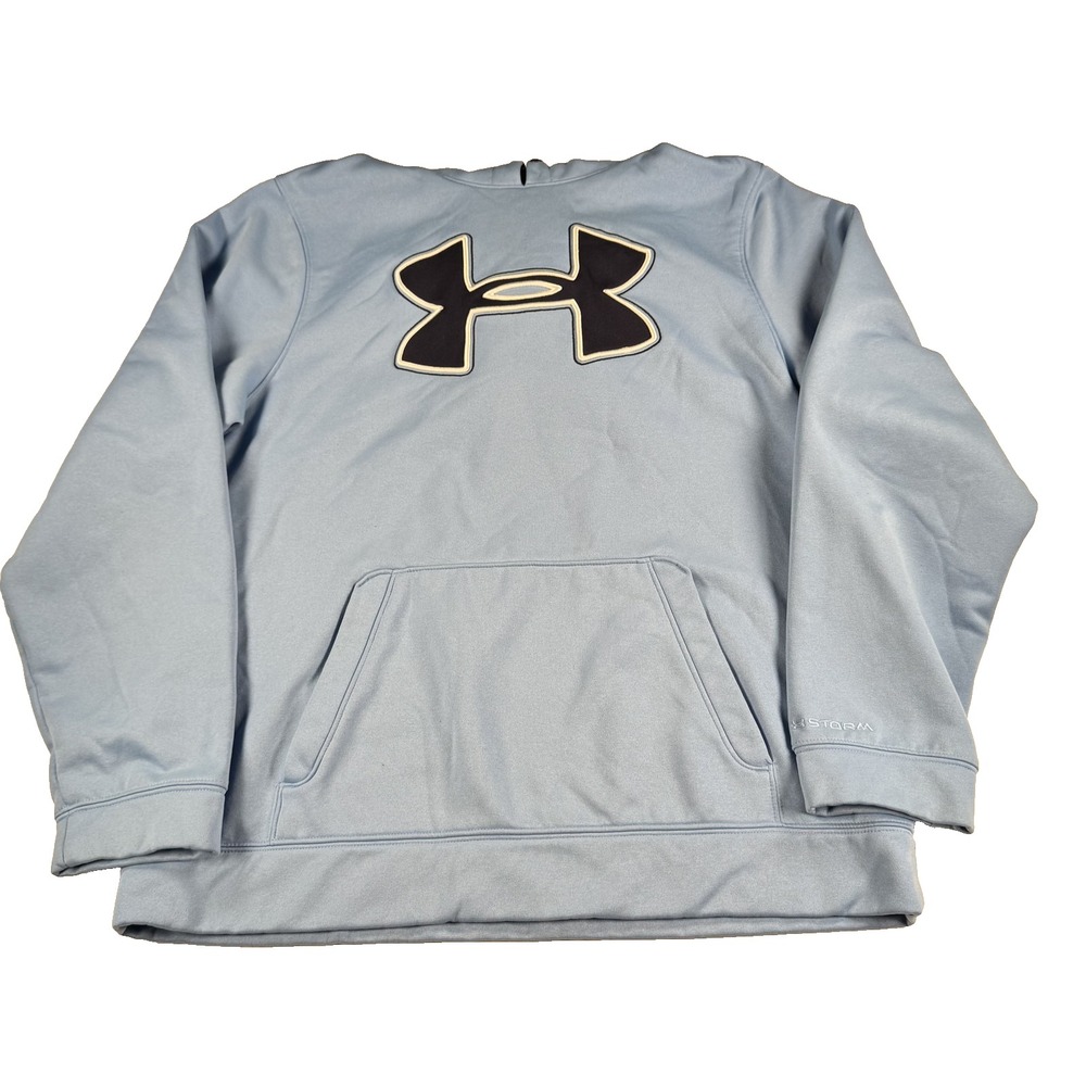 Under Armour Hoodie Mens Large Storm Loose Fit Pullover Athletic NO DRAWSTRINGS